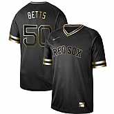 Red Sox 50 Mookie Betts Black Gold Nike Cooperstown Collection Legend V Neck Jersey Dzhi,baseball caps,new era cap wholesale,wholesale hats